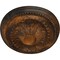 Ekena Millwork Saverne Ceiling Medallion, Hand-Painted Rust, 18 1/2"W x 13 1/2"H x 1 7/8"P CM18SARUS - alternate 3